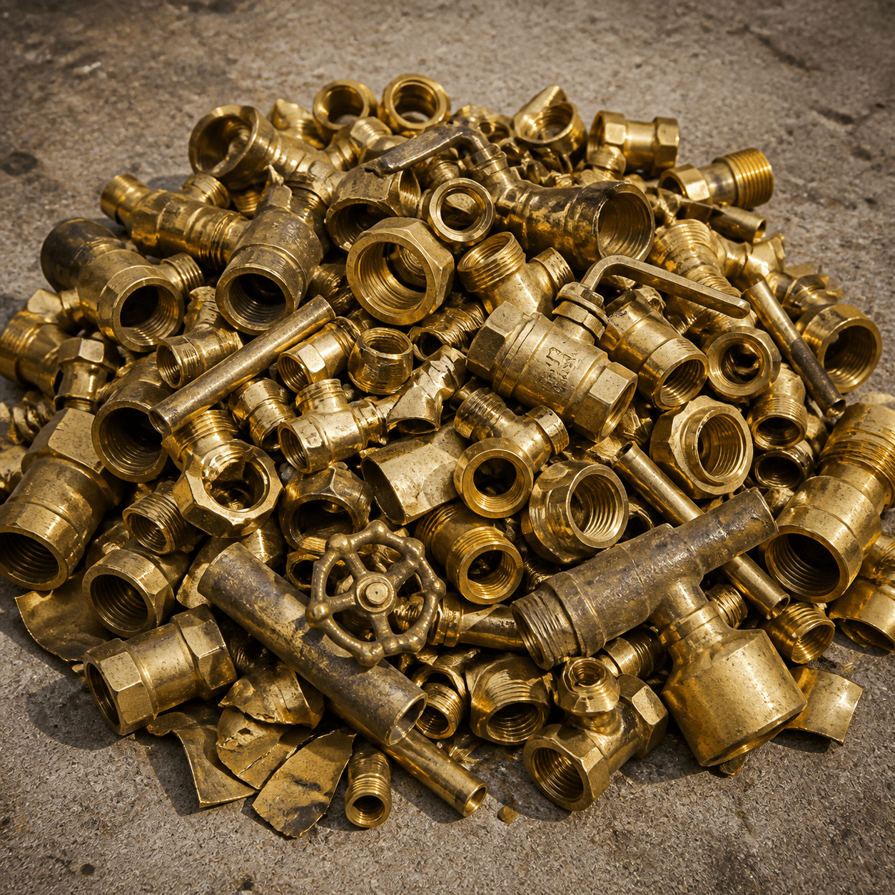 Brass scrap scrap material
