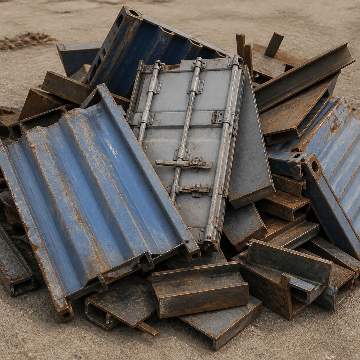 Containers scrap material