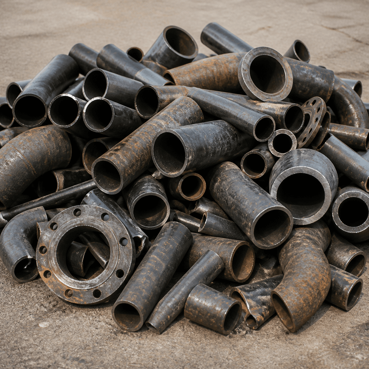 CS pipes scrap material