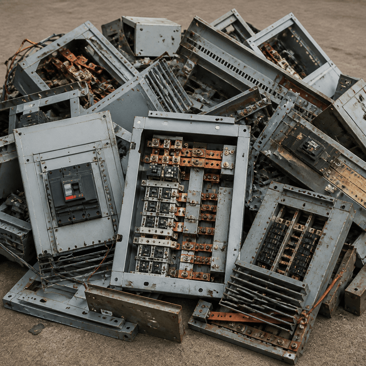 Panel boards scrap material