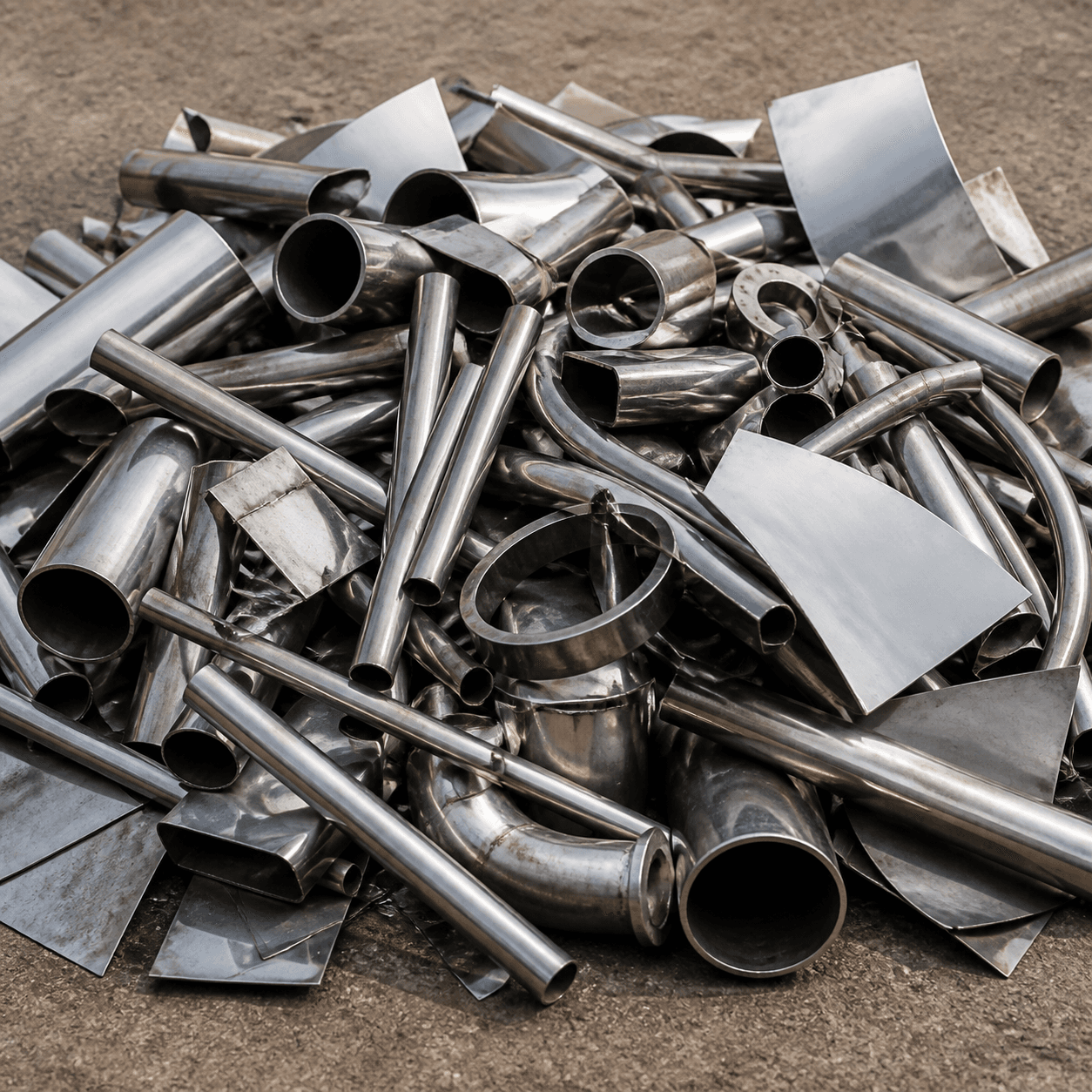 Stainless steel scrap material